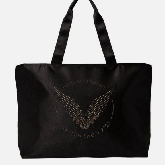 Victoria's Secret Black Fashion Show Tote Bag VS New 2025 - Picture 1 of 2